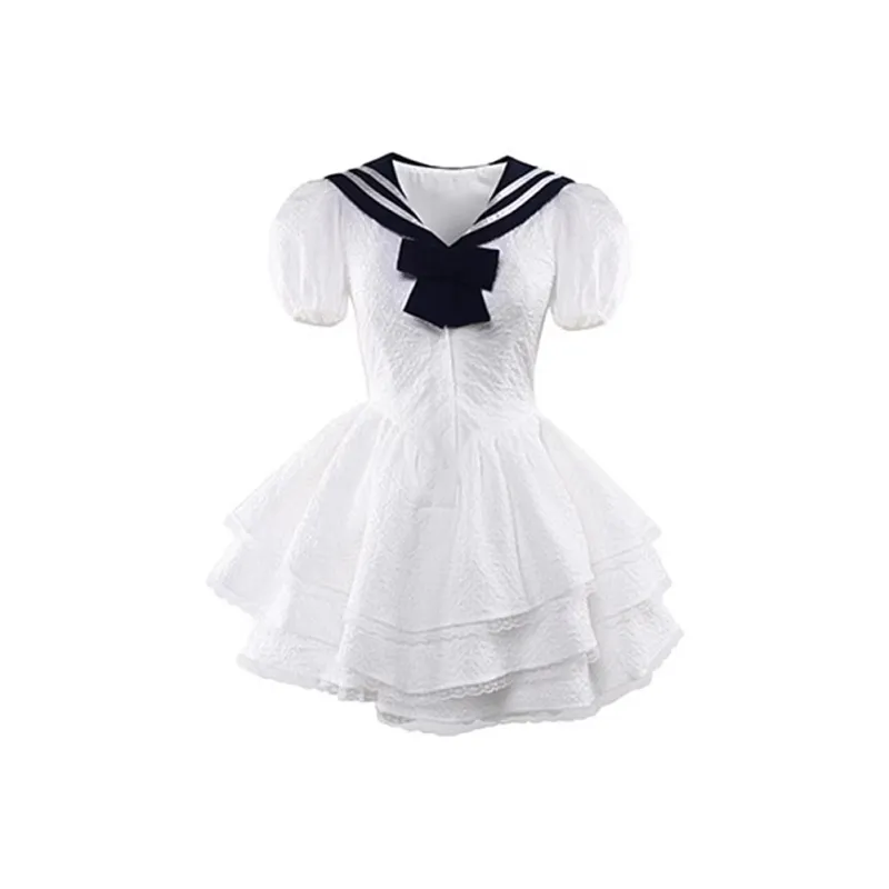 Incolore Short Sleeved Dresses Women's White-0