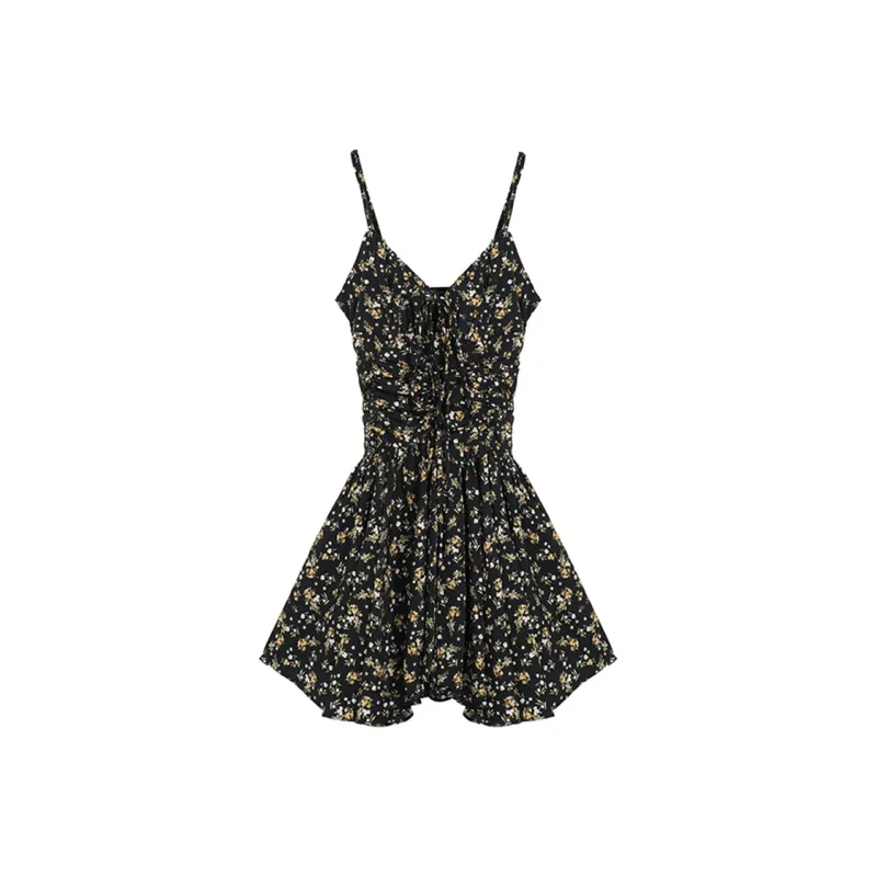 AFGGD Slip Dresses Women's Black-0