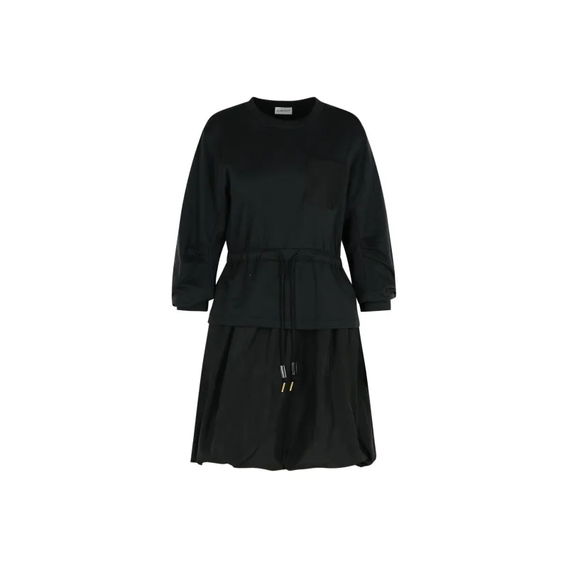 Moncler Layered Drawstring Waist Dress-0