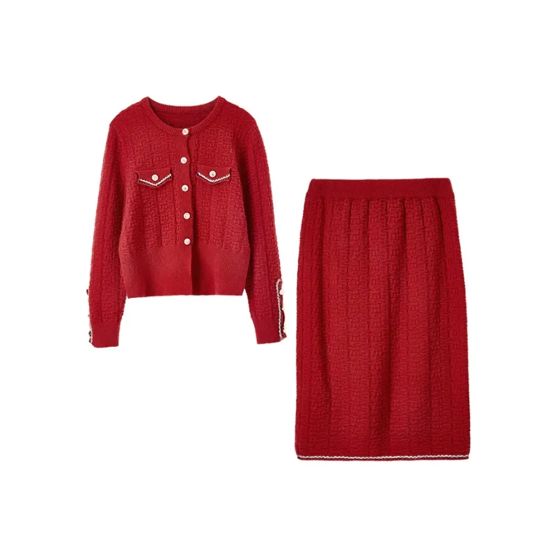 SENTUBILA Two Piece Skirt Sets Women's-2