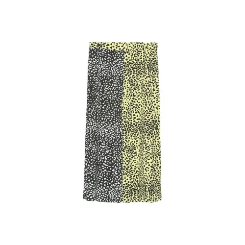PushBUTTON Casual Long Skirts Women's Leopard Print