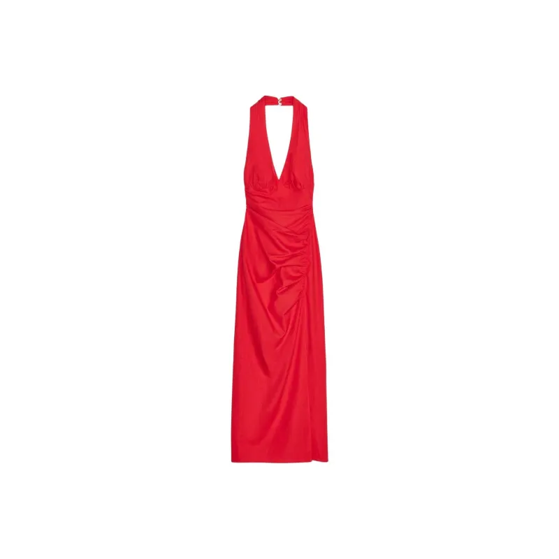 ZARA Sleeveless Dress Women's Red-0
