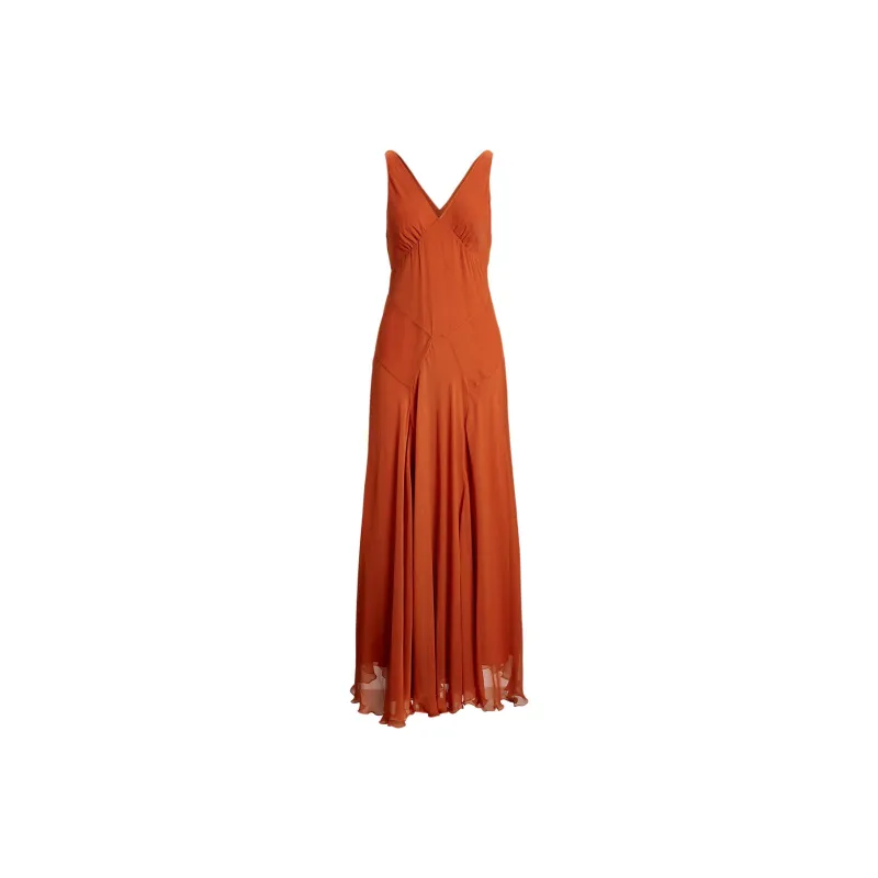 Polo Ralph Lauren Sleeveless Dress Women's Orange-0