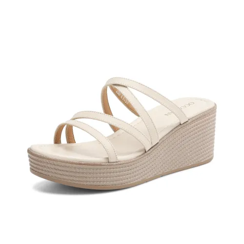 OCCAMAN Slide Slippers Women's Beige