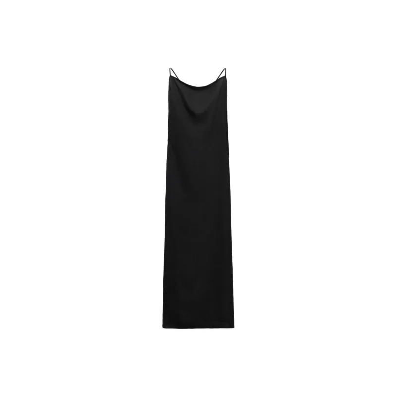 ZARA Slip Dresses Women's Black-0