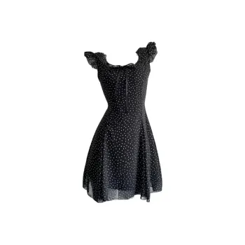 PLANE DRIFT Slip Dress Women's Black