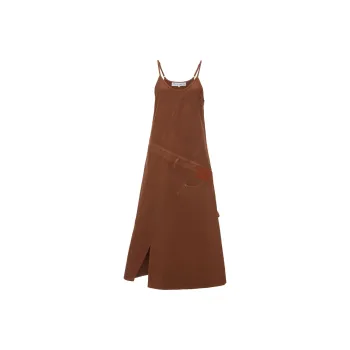 JW Anderson Logo appliqué Midi Dress