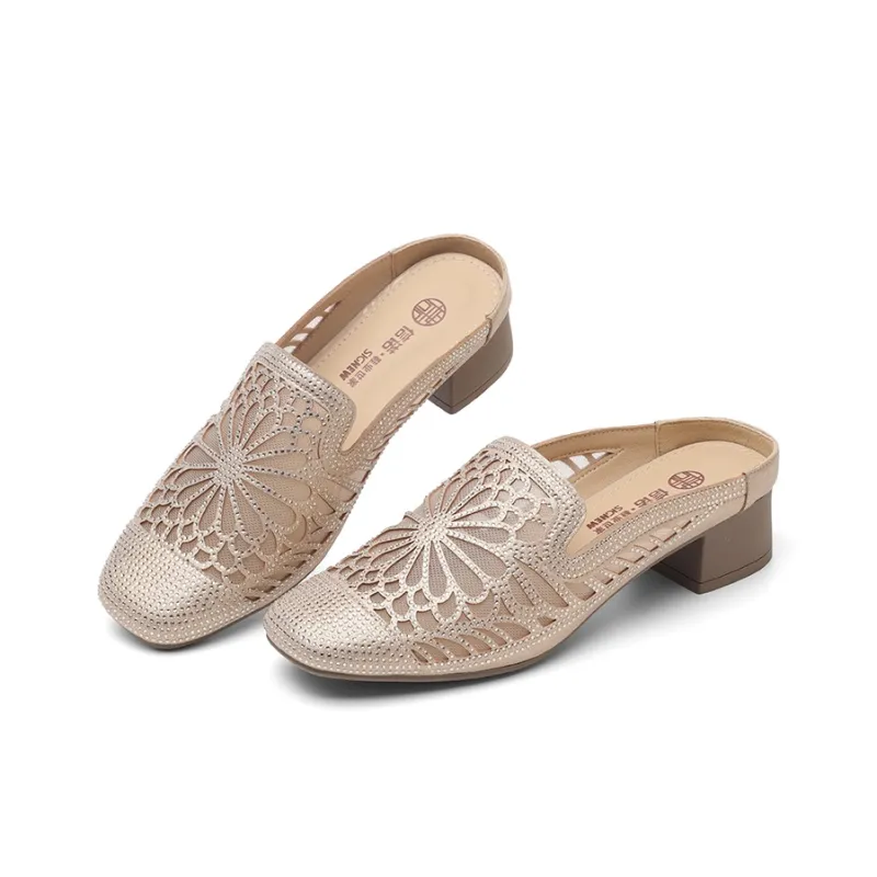 Cigna Rubber Sole Odor Resistant Closed Toe Slippers Women's-8