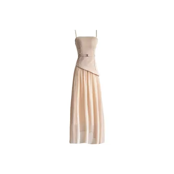 Udon House Slip Dresses Women's Apricot