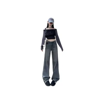 YINLEI Jeans Women's Nostalgic Blue