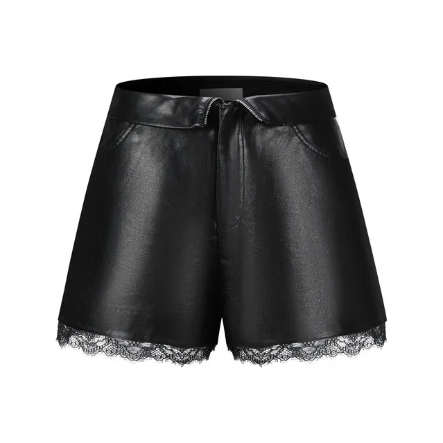Three Quarters Casual Shorts Women's Black-0