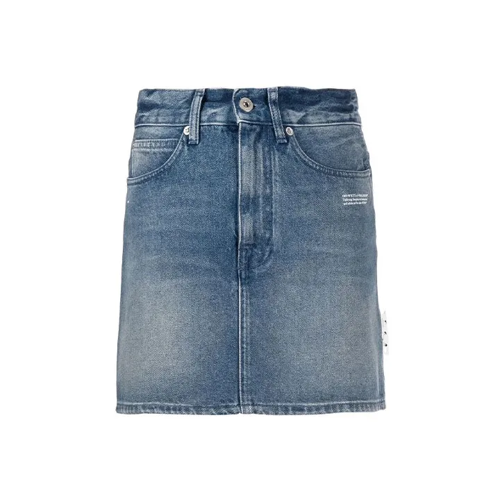 OFF-WHITE Denim Mini Skirt-0