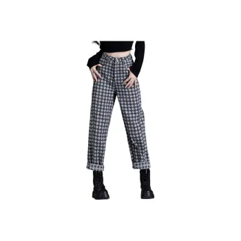 You Cow Me Pants Jeans Women's Black Gray