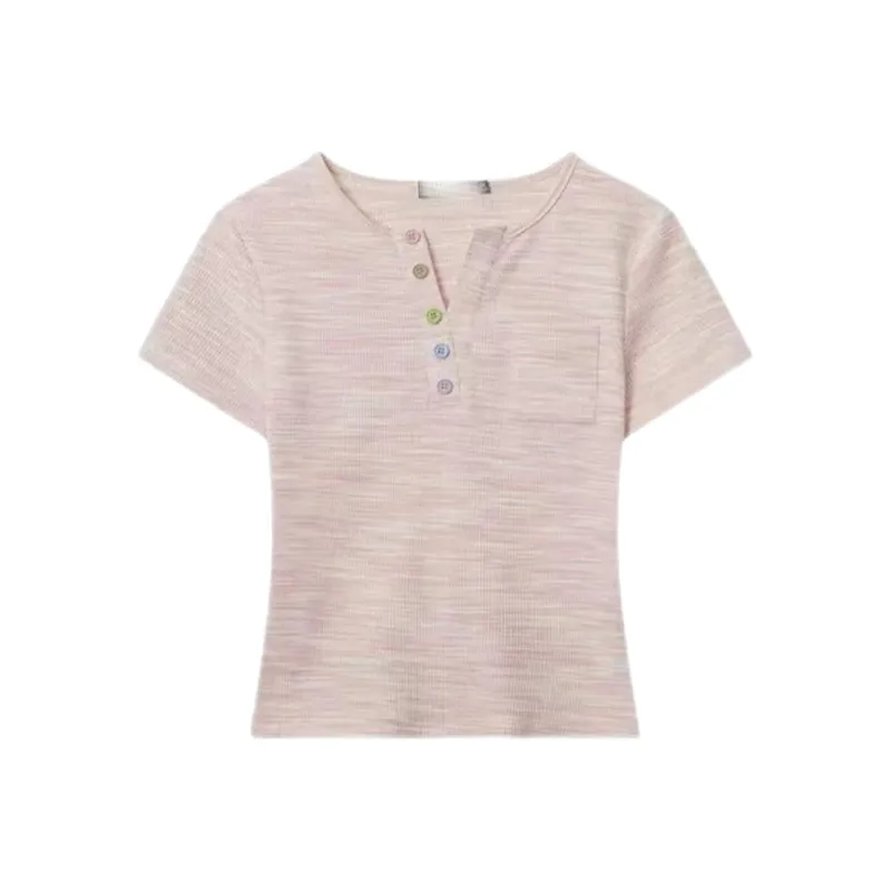 ABBY GODDESS Set in Sleeve T Shirt Women's-0