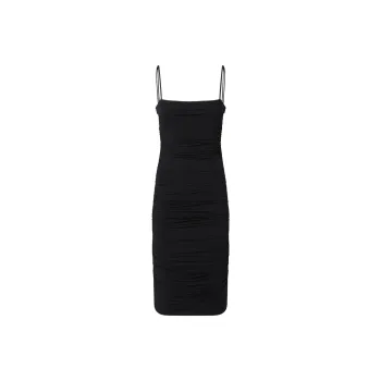 PINKO Forza Gathered Slim Fit Midi Dress