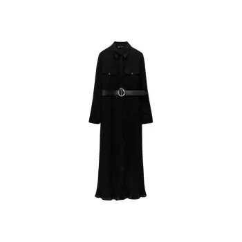 ZARA Long-Sleeved Dresses Women's Black