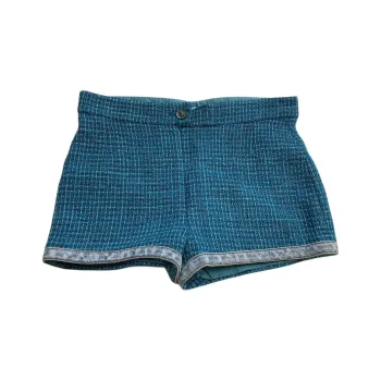 CHANEL 22P Casual Shorts Women's Peacock Blue