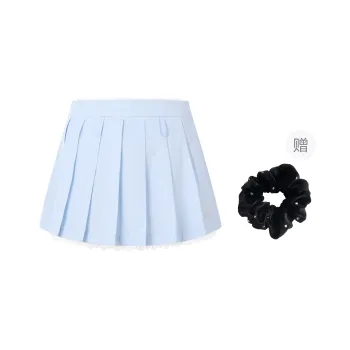 Three Quarters Casual Short Skirts Women's Blue White Stripes