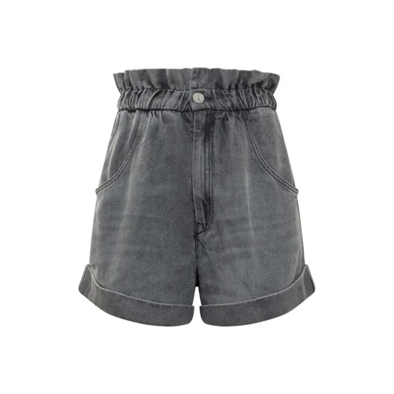 ISABEL MARANT ETOILE Denim Shorts Women's Gray-0