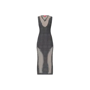 DIESEL D Myliane Plaid Pattern Dress
