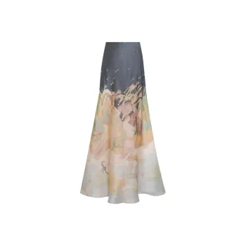 Zimmermann Lyrical Bias Flared Maxi Skirt