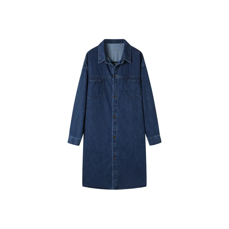 Korean Style Long Sleeved Dress Women's-1