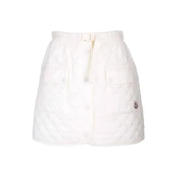 Moncler Quilted A Line Mini Skirt