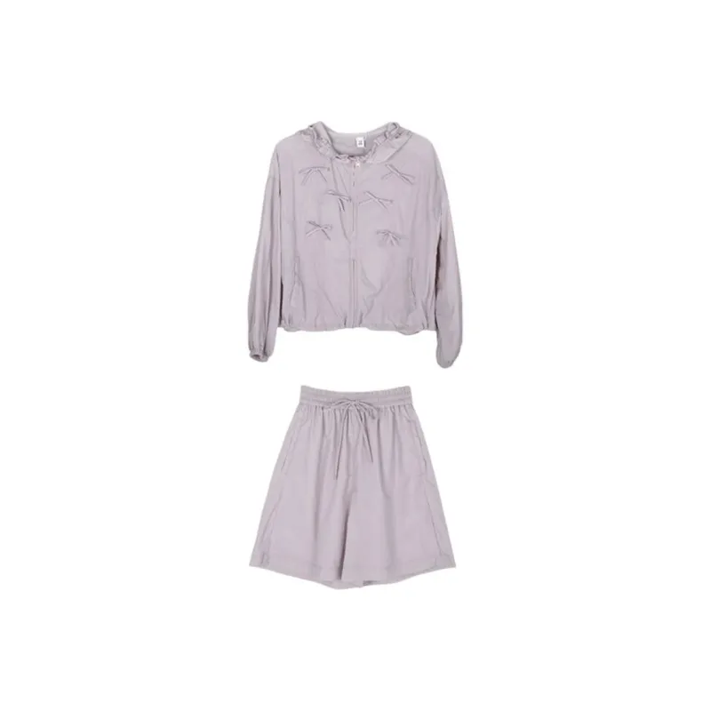 The King And The Nightingale Casual Suit Women's Purple-0