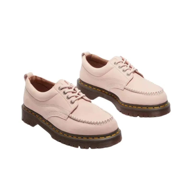 Dr. Martens Lowell Buttersoft Leather Moc Toe Shoes Powder Pink-2