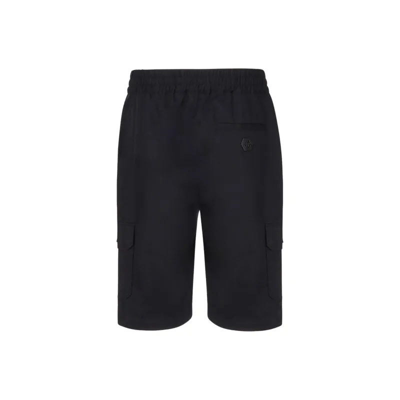 PHILIPP PLEIN Straight Hem Drawstring Cargo Shorts-1
