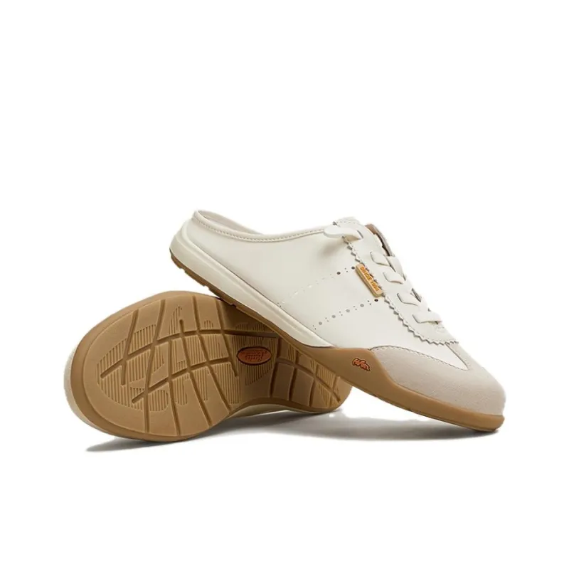 BATA Rubber Sole Leather Patchwork Closed Toe Slippers Women's-3