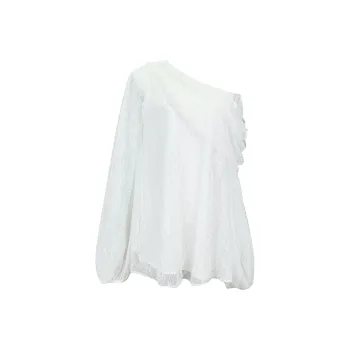 Udon House Long Sleeved Dress Women's White