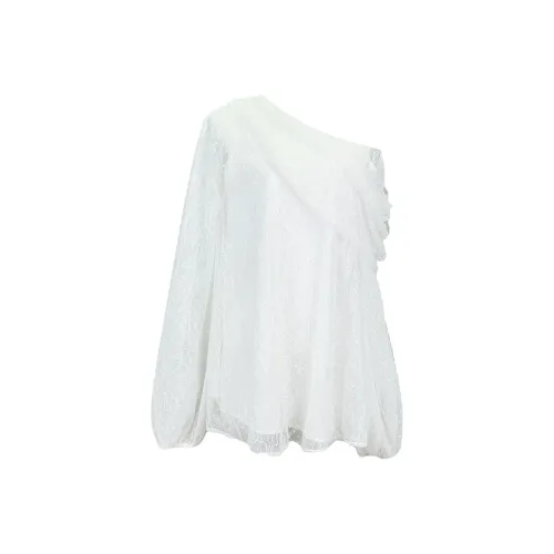 Udon House Long Sleeved Dress Women's White