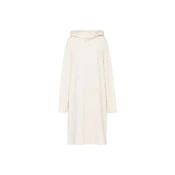 PRADA Triangle Logo Drawstring Hooded Dress