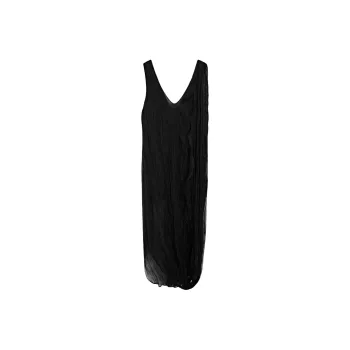 Massimo Dutti Slip Dress Women's Black