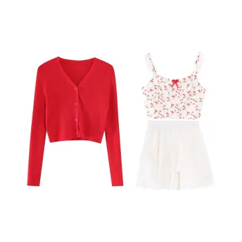 TWOPLUMGIRLS Two Piece Skirt Sets Women's