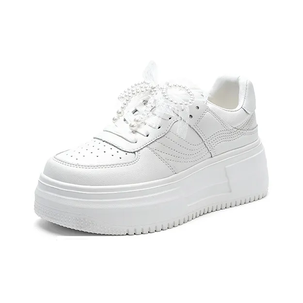 CHILI Low Top Casual Shoes Women's White-1