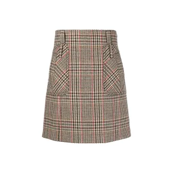 MIU MIU Casual Short Skirts Women's Brown