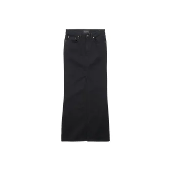 Balenciaga Centre Slit Denim Pencil Skirt