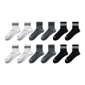 HLA Mid Calf Socks Unisex 6 Pack