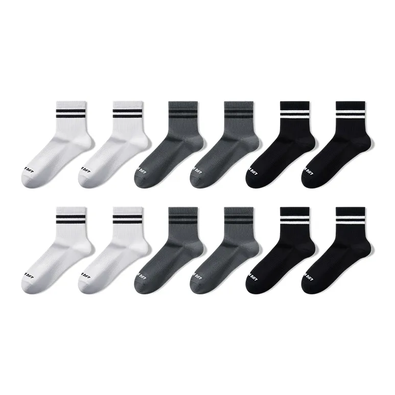 HLA Mid Calf Socks Unisex 6 Pack-0