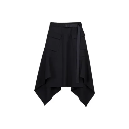 Y 3 Casual Long Skirts Women's Black