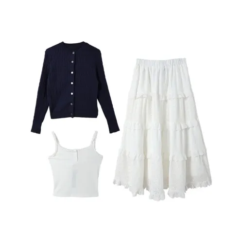 COVT Skirt Set Women's Navy Blue