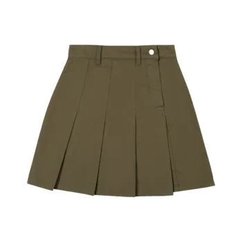MeiHaoStore Casual Short Skirts Women's Army Green