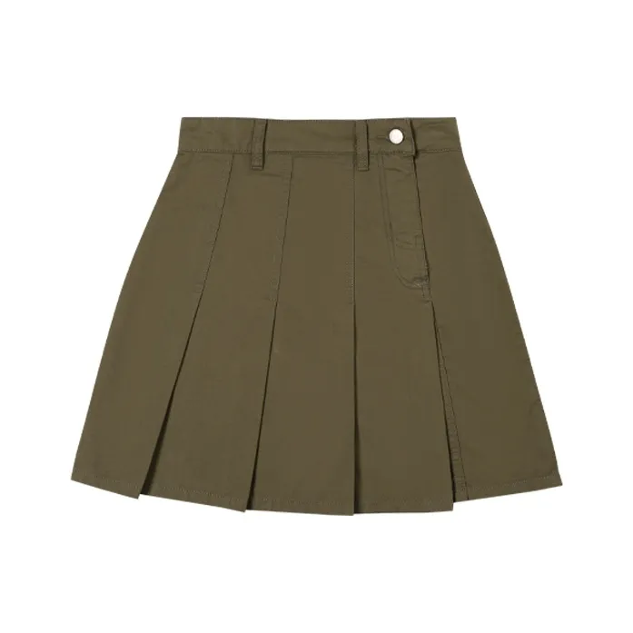 MeiHaoStore Casual Short Skirts Women's Army Green-0