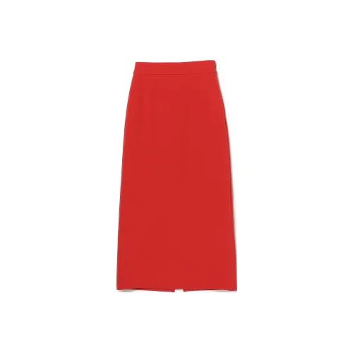 Beams Casual Long Skirts Women's Red