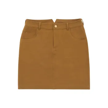LI NING 1990 Casual Short Skirts Women's Tea Olive Brown