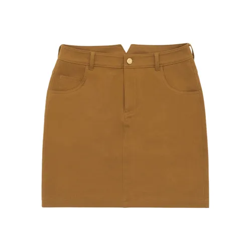 LI NING 1990 Casual Short Skirts Women's Tea Olive Brown