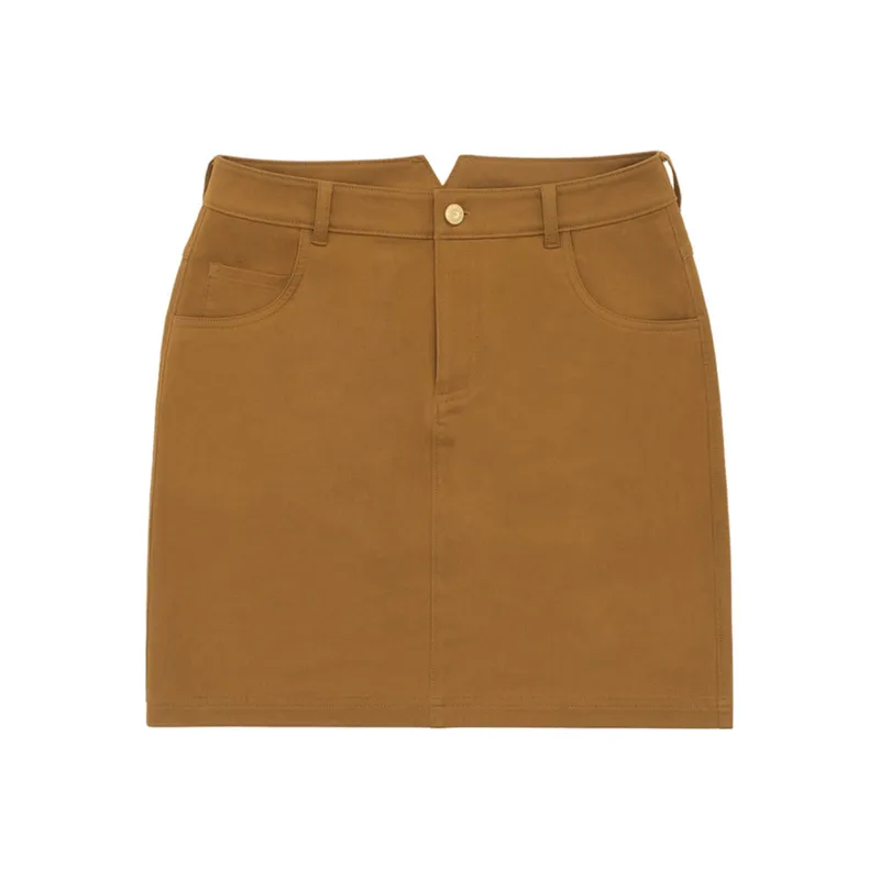 LI NING 1990 Casual Short Skirts Women's Tea Olive Brown-0