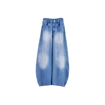 Rizhuo Jeans Women's Trace Shadow Blue